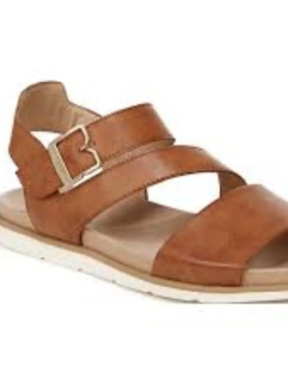 Dr. Scholl's Nicely Fun Strappy Ankle Strap Sandals Brown Tan Size 6 NIB / NWT